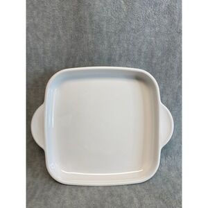 Corning Microwave Plus‎ 9" Browning Grill Plate MW 85 White Square Handles USA